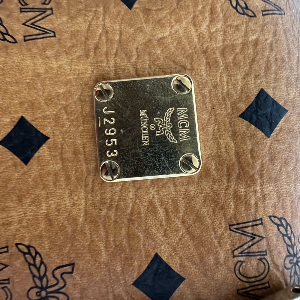 Sold MCM Cognac Small Bostonbag with dustbag (two way) - Picture 11 of 15